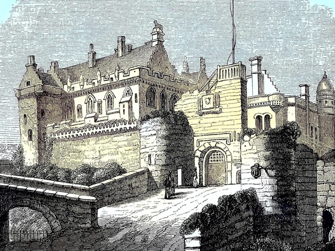 Вид замка Стерлинг в 1880 году. К этому времени началось осознание его исторической ценности и первые шаги по сохранению. | Источник: Legion Media 
