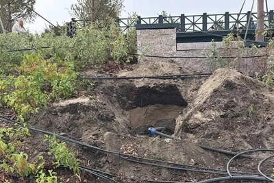 Омичи повредили автополив в крепости