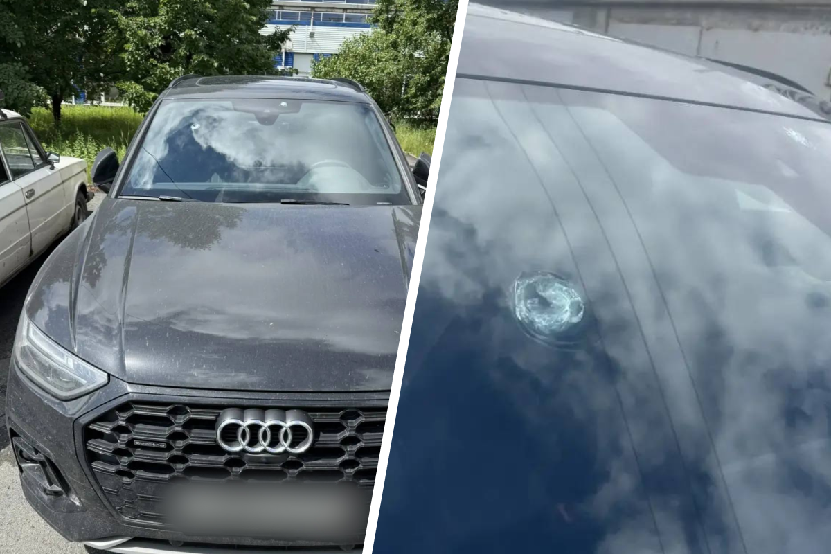 В центре города расстреляли Audi Q5 профессора челябинского вуза
