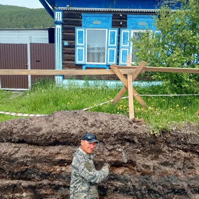 Траншею копали на улице Ивана Соснина | Источник: kirenskmuzey.ru