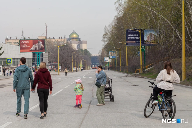 Велосипед — частый транспорт в Академгородке | Источник: Евгения Глинчикова