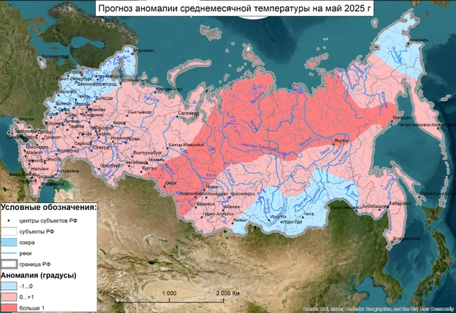 Май будет теплым | Источник: meteoinfo.ru