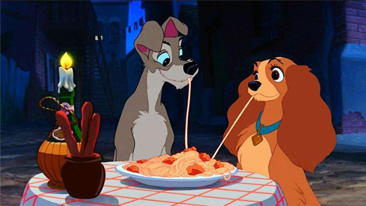 Спагетти с фрикадельками и томатным соусом: герои мультфильма «Леди и Бродяга» рекомендуют