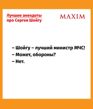 Лучшие анекдоты про Сергея Шойгу