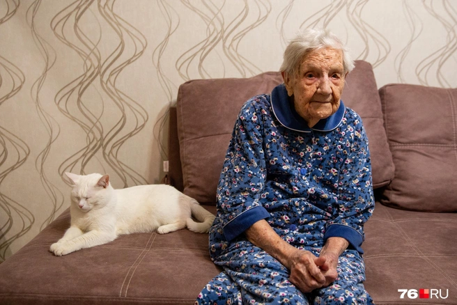 Клавдии Гадючкиной исполнилось 115 лет | Источник: Кристина Геворкян / 76.RU