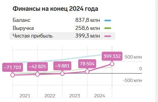 Финансовые показатели компании на конец 2024 года  | Источник: «Контур.Фокус»