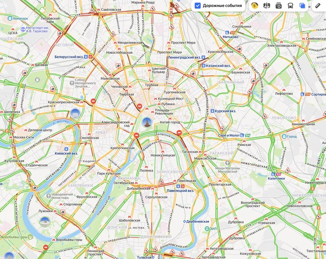 Уровень трафика оценивается в 5 баллов | Источник: «Яндекс Карты»