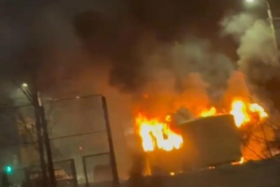 Автобус загорелся на ходу в Челябинске