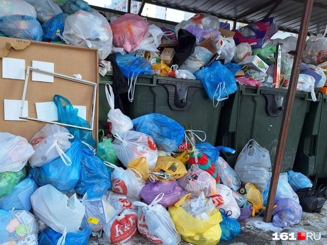 Такие горы мусора можно наблюдать возле многоэтажек в Суворовском и не только | Источник: читатель 161.RU