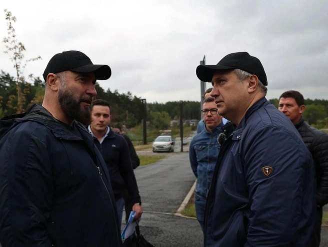 Глава Самары оценил темпы благоустройства нового спортивного комплекса | Источник: Администрация городского округа Самара