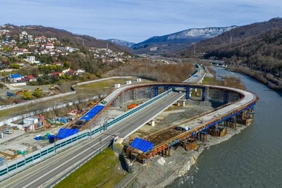 На обходе Адлера завершили ключевые монолитные работы