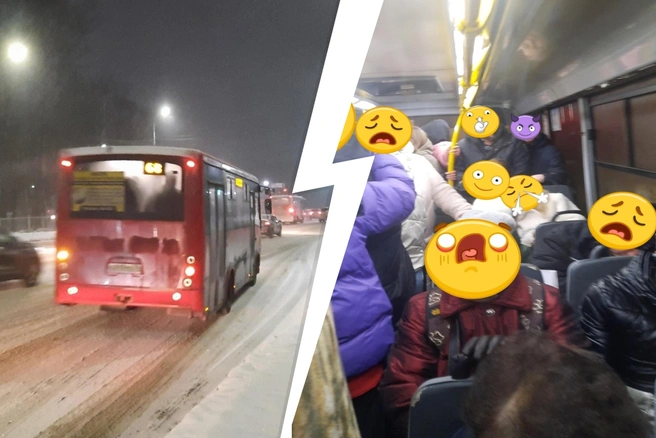 До Заволжского района автобус набился битком | Источник: Подслушано в Ярославле / Vk.com