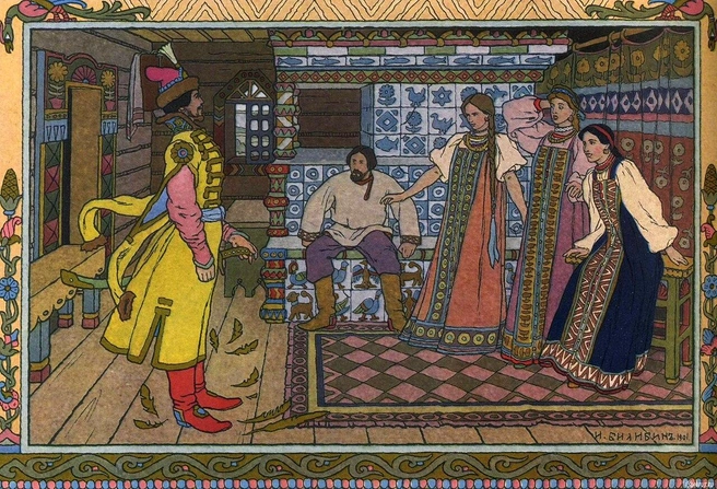Источник: Иван Билибин, «Марья Моревна», 1900 год, общественное достояние / Ru.wikipedia.org