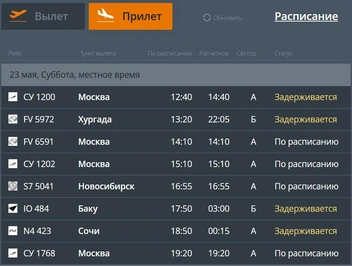 В Пермь прилетят с опозданиями четыре самолета, из них два — вечером | Источник: международный аэропорт Пермь