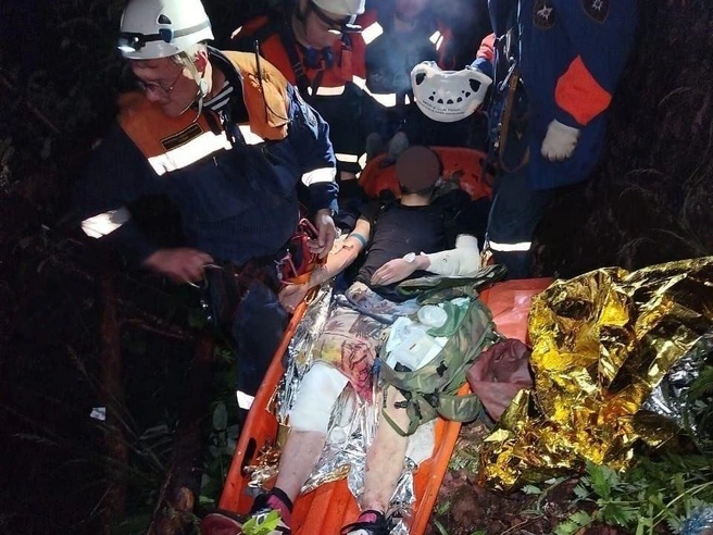 Вытащить пострадавшего было непросто | Источник: МЧС Башкирии