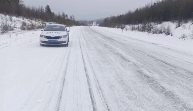 На дорогах дежурит ДПС | Источник: Госавтоинспекция Забайкалья / T.me