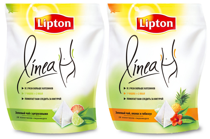 В новом чае Lipton Linea содержится в два раза больше катехинов, чем в любом другом зеленом чае
