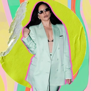 Брючный костюм без рубашки: Леди Гага удивила публику новым дерзким образом