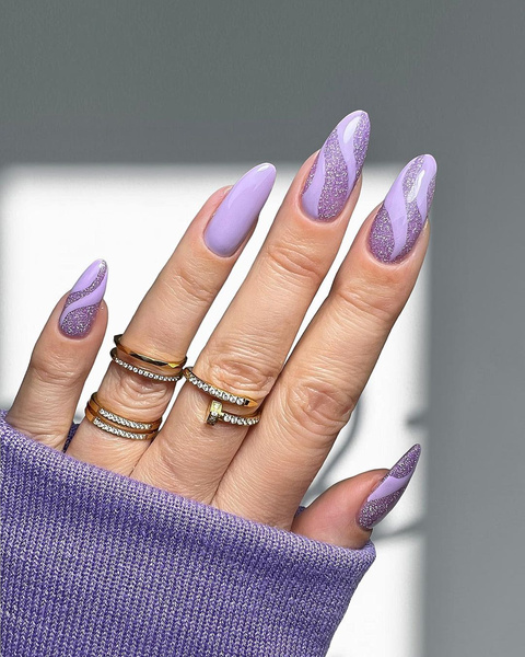 Фиолетовый дизайн ногтей: стильные идеи, модные оттенки
