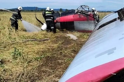 Пожар после посадки АН-3 на Сахалине ликвидирован