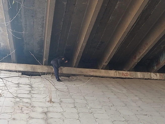 Полицейским пришлось проверять мосты в Ачинске | Источник: Прокуратура Красноярского края / Telegram