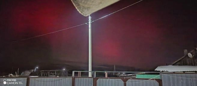 Что-то похожее ожидается в небе над городом и ближайшей ночью | Источник: Meteo Волгоград / T.me