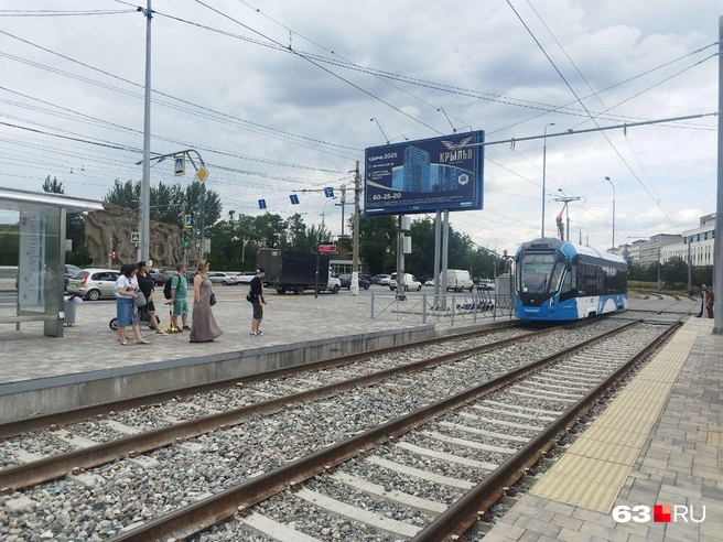 Над землей — трамвай… | Источник: Александра Исмайлова / 63.RU