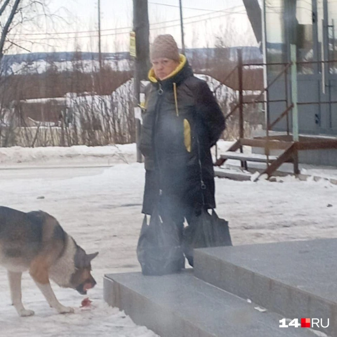 Фото было сделано в центре поселка Чульман, спустя четыре дня после смерти Вики Кашуба | Источник: читатель 14.RU