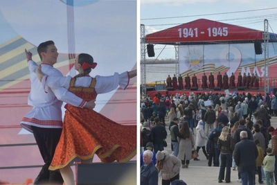 В Архангельске продолжается концерт к 9 мая