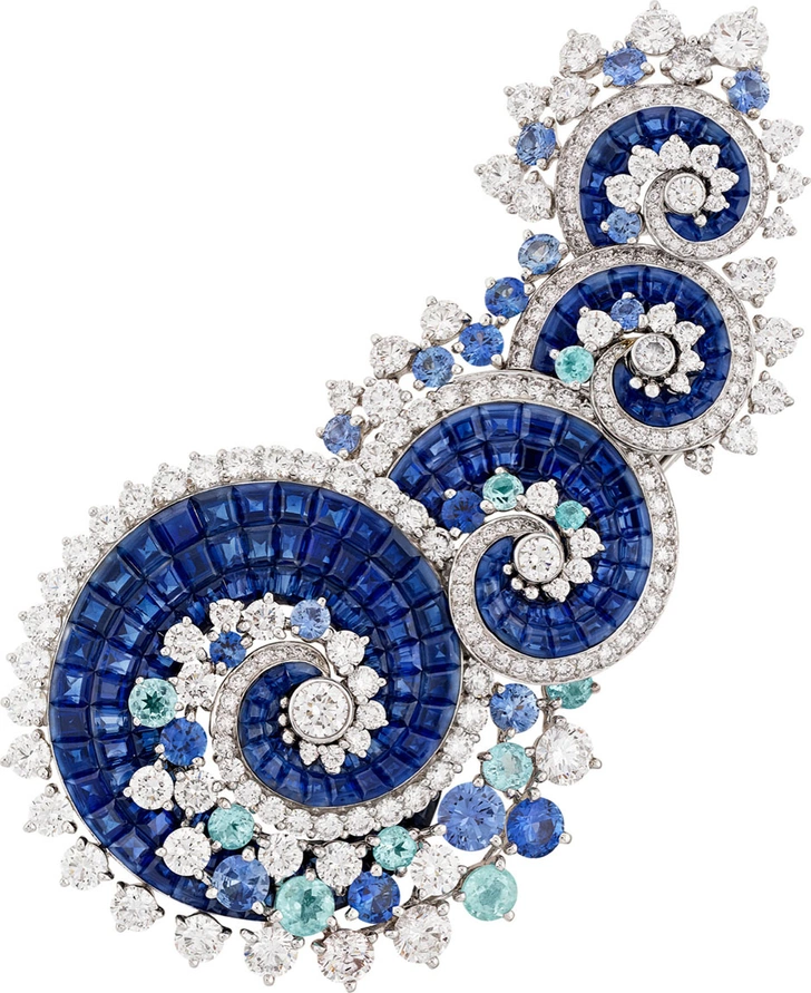 Брошь Vagues Mystérieuses, Van Cleef & Arpels