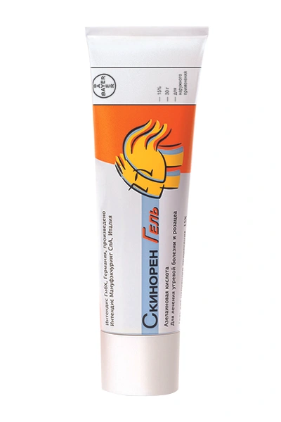 Препарат для лечения угревой сыпи «Скинорен Гель» | Источник: Николай Гулаков, Глеб Кордовский