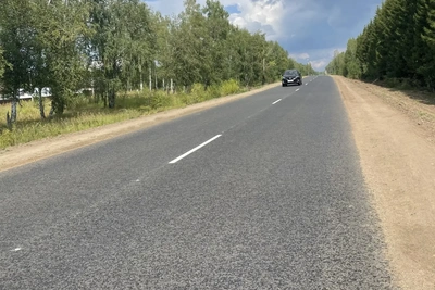 Продолжается ремонт автодороги Шемышейка — Наскафтым — Новый Мачим