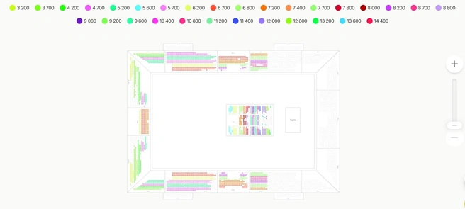 В самом дальнем секторе цены на билеты стартуют от 3200 и достигают максимальной отметки в 5200 рублей | Источник: nsk.kassir.ru / Официальный сайт