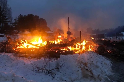 В Архангельской области при пожаре погиб пенсионер