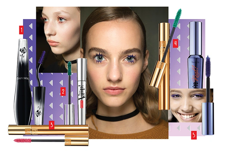 1. Тушь Grandiôse, Lancôme. 2. Тушь Vamp!, Pupa. 3. Тушь Volume Effet Faux Cils, Yves Saint Laurent. 4. Тушь Volume Effet Faux Cils, Yves Saint Laurent. 5. Тушь They're Real!, Benefit.