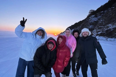 Комики из «Союза» побывали на зимнем Байкале