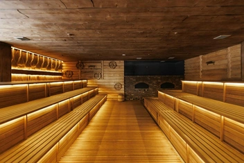 Одно из банных помещений | Источник: ЮГА Термальный комплекс / VK.com