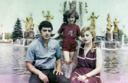 1984 год. Гурам с родителями на прогулке по ВДНХ