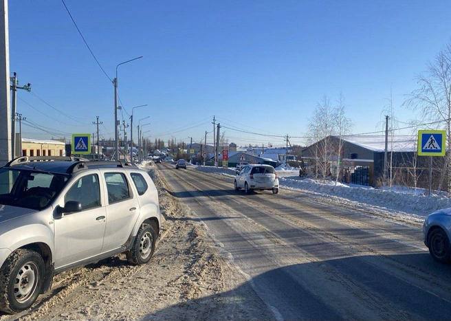 Девочка шла по пешеходном переходу | Источник: МВД России по Воронежской области / T.me