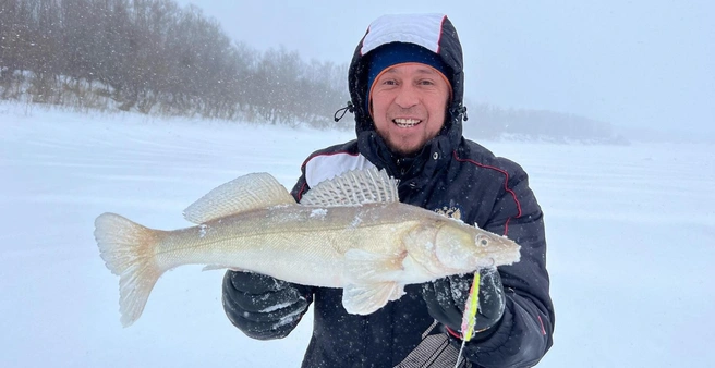 Крупную рыбу в тюменских водоемах можно поймать даже зимой, главное&nbsp;— терпение! | Источник: Ислам Джанакаев