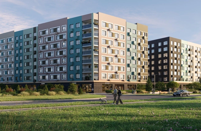 Визитная карточка объектов «Группы Мета»&nbsp;— благоустроенная придомовая территория | Источник: «Группа Мета»