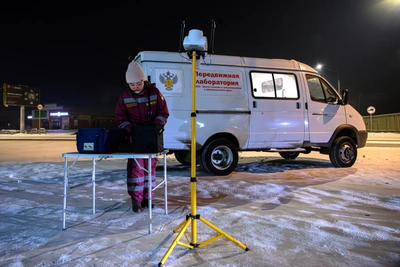 В Чите проверили воздух ночью на загрязнение