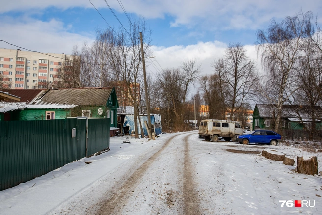 В поселке около 10 домов, часть из которых заброшена | Источник: Кирилл Поверинов / 76.RU