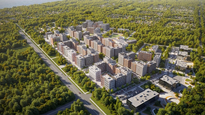 Новый жилой район «Тверицы» строится в 500 метрах от Волги и с видами на исторический центр Ярославля | Источник: ГК «Гудград Недвижимость»