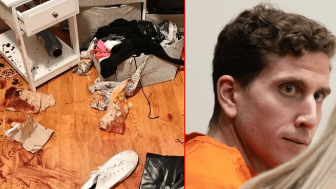 A new documentary reveals the bloody crime scene left behind. | Источник: @MOSCOW POLICE DEPARTMENT; MEGA