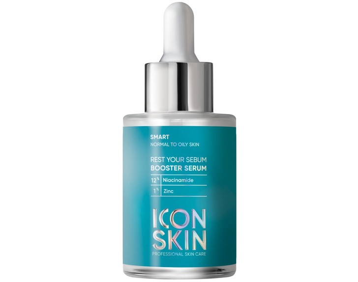 ICON SKIN / Себорегулирующая сыворотка-концентрат Rest Your Sebum с ниацинамидом, 30 мл.