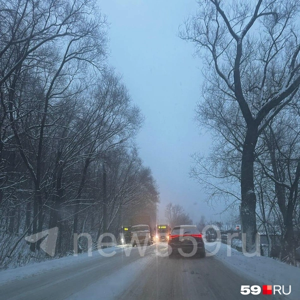 На Соликамской копится пробка  | Источник: Читательница 59.RU