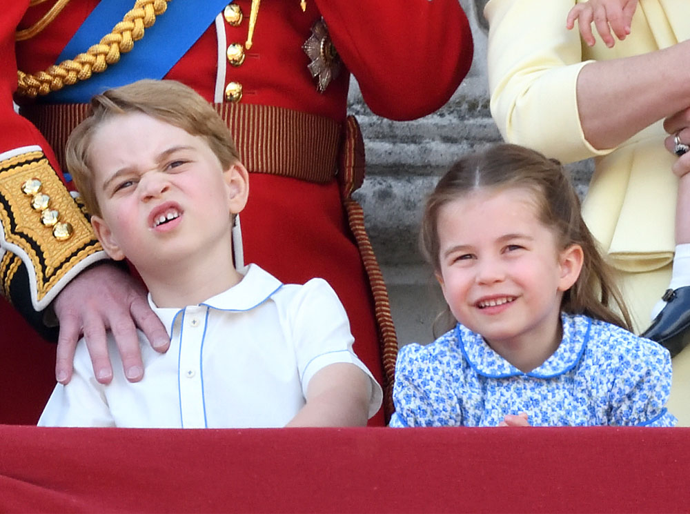 Джордж и Шарлотта на Trooping the Colour 2019 | marieclaire.ru