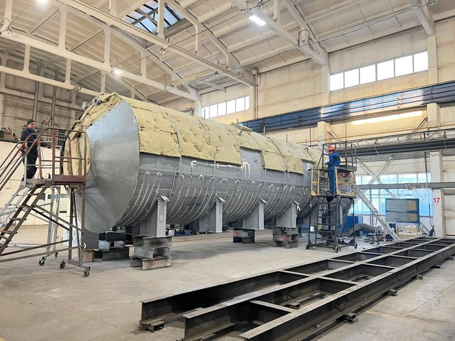 Обогрев горизонтального резервуара на опорах РГСН-200 ООО&nbsp;«ЗЕОТЕК», Челябинск | Источник: «СКО Альфа-Проджект»