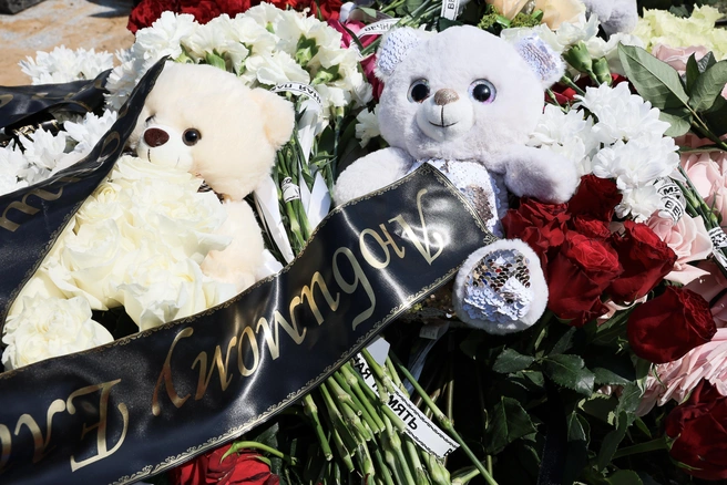 Погибшего при атаке БПЛА трехлетнего ребенка похоронили под Воронежем | Источник: Артём Устюжанин / MSK1.RU